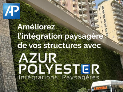 Améliorez l'intégration paysagère de vos structures avec AZUR POLYESTE Améliorez l'intégration paysagère de vos structures avec AZUR POLYESTE