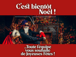 Toute l'équipe vous souhaite de Joyeuses Fêtes ! Toute l'équipe vous souhaite de Joyeuses Fêtes !