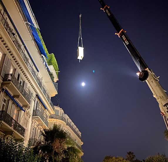 Grutage de nuit Grutage de nuit