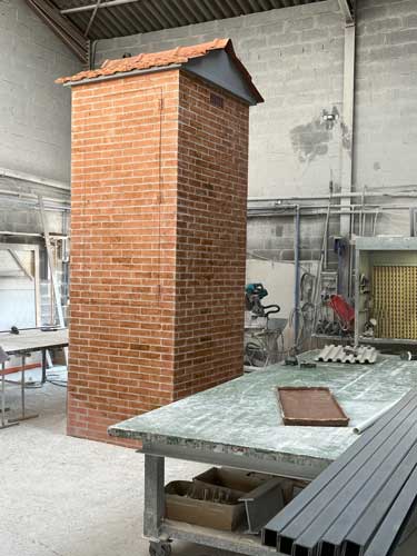 Création fausse cheminée 2 Création fausse cheminée 2